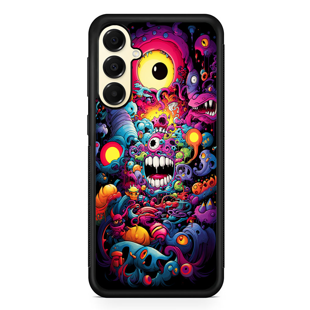 One Eyed Monster Doodle Art Samsung Galaxy A16 Case | Slim Rubber Samsung Galaxy A16 Case