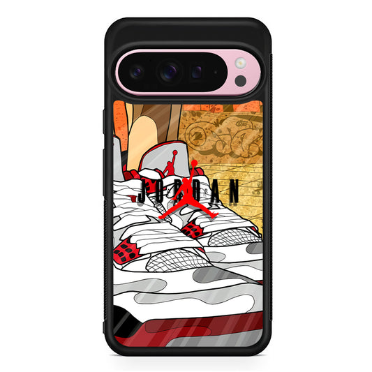 Air Jordan The Cartoon Shoes Google Pixel 9 Pro XL Case | Protective Cover