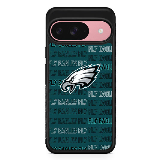 NFL Philadelphia Eagles Fly Google Pixel 9 Case | Google Pixel 9 Protective Rubber Case