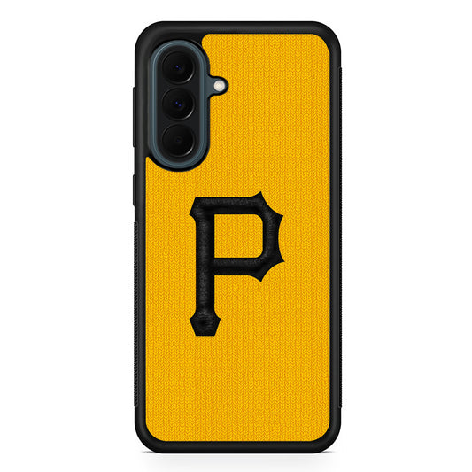MLB Pittsburgh Pirates Pattern Samsung Galaxy A37 Case | Samsung Galaxy A37 Rubber Phone Case