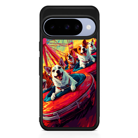 Happy Dogs At Carnival Google Pixel 10 Case | Google Pixel 10 Rubber Protective Case