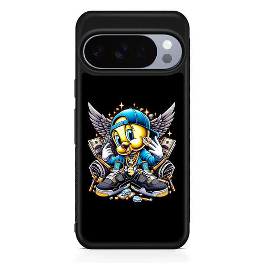 Tweety Bird Rich Google Pixel 10 Pro Case | Slim Google Pixel 10 Pro Rubber Case