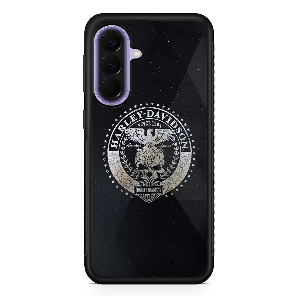 Harley Davidson Silver Emblem Samsung Galaxy A57 Case | Samsung Galaxy A57 Protective Cover
