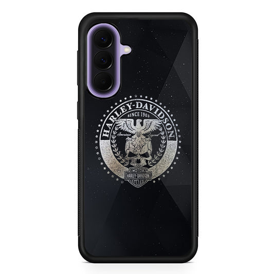 Harley Davidson Silver Emblem Samsung Galaxy A57 Case | Samsung Galaxy A57 Protective Cover