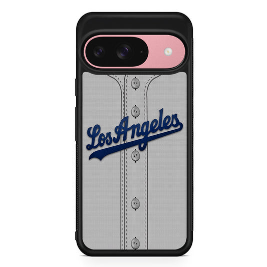 MLB Los Angeles Dodgers Jersey Google Pixel 9 Case | Google Pixel 9 Protective Rubber Case