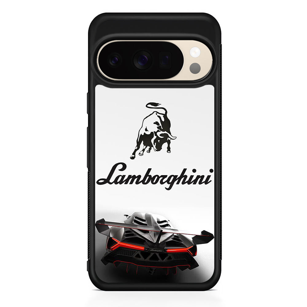 Lamborghini White Logo Car Google Pixel 10 Pro XL Case | Slim Google Pixel 10 Pro XL Protective Case