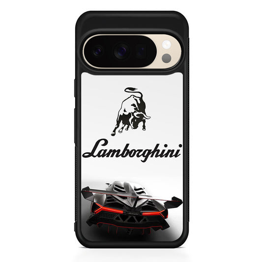Lamborghini White Logo Car Google Pixel 10 Pro XL Case | Slim Google Pixel 10 Pro XL Protective Case