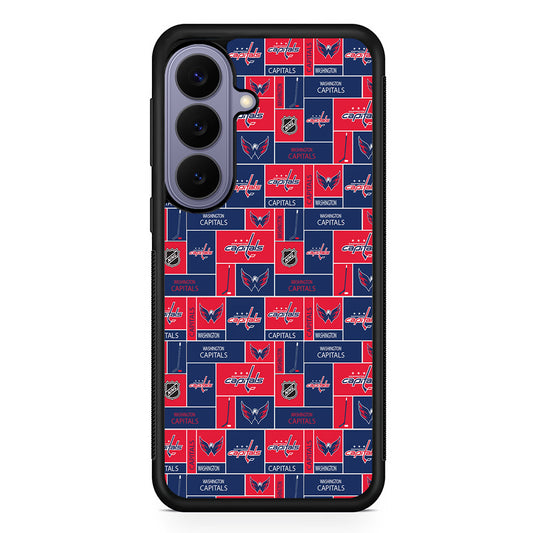 NHL Washington Capitals Pattern Samsung Galaxy S26 Case | Durable Rubber Case for Samsung Galaxy S26