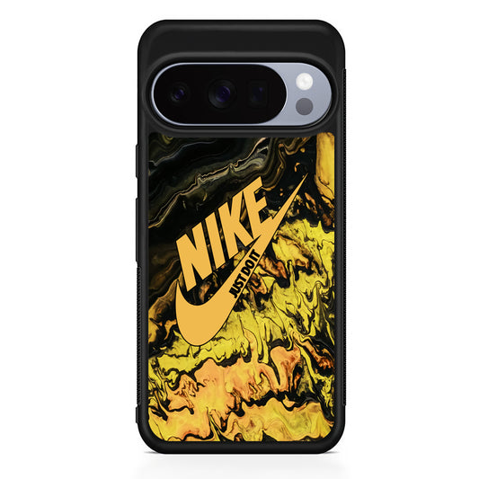 Nike Marble Yellow Liquid Google Pixel 10 Pro Case | Protective Google Pixel 10 Pro Cover