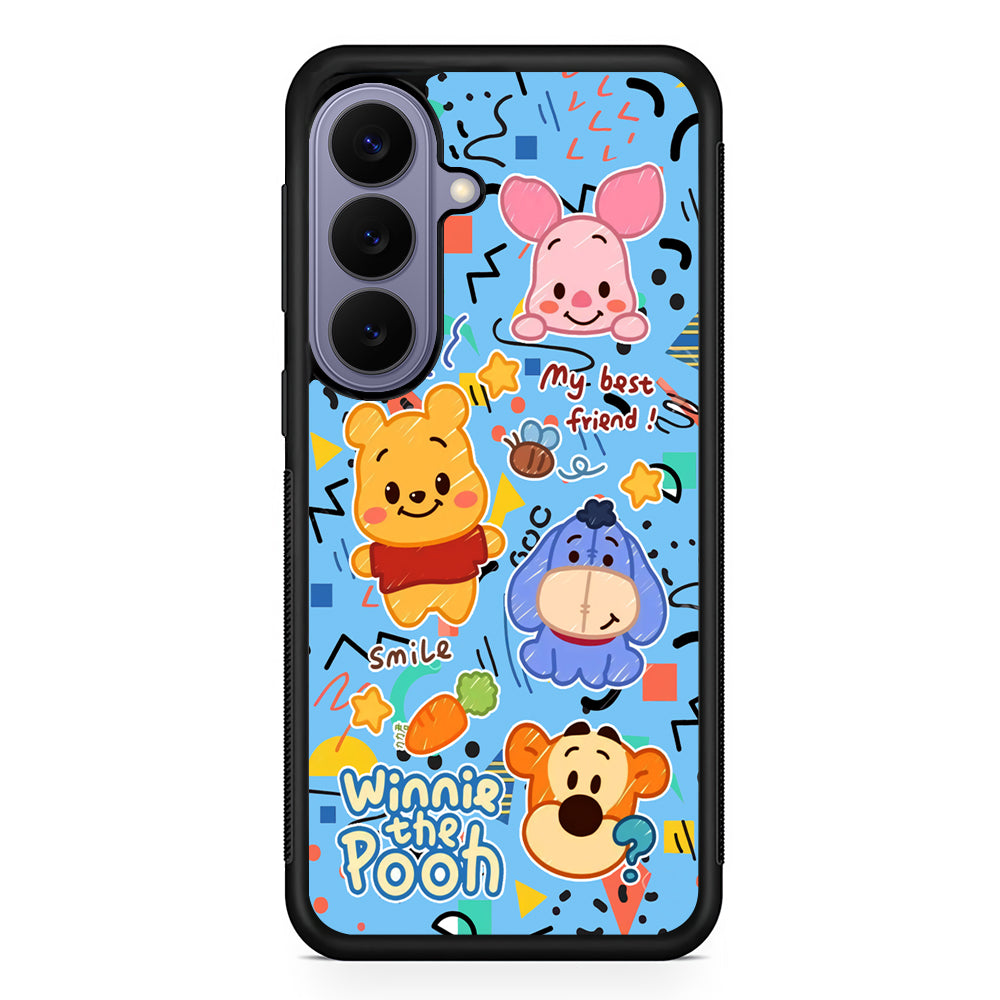 Winnie The Pooh The Best Friend Samsung Galaxy S26 Case | Durable Rubber Case for Samsung Galaxy S26