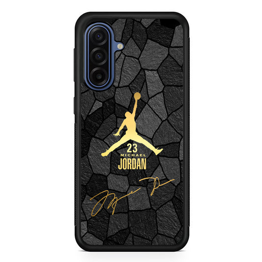 Air Jordan Golden Silhouette Samsung Galaxy A17 Case | Durable Samsung Galaxy A17 Cover