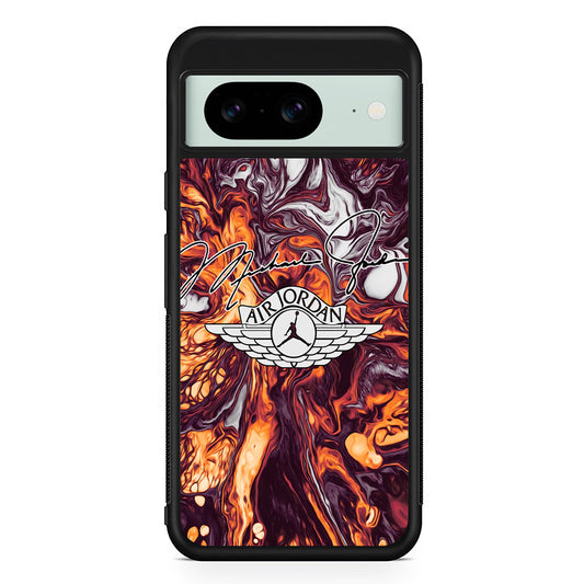 Air Jordan Luxe Signature Marble Google Pixel 8 Case | Durable Protective Cover for Google Pixel 8