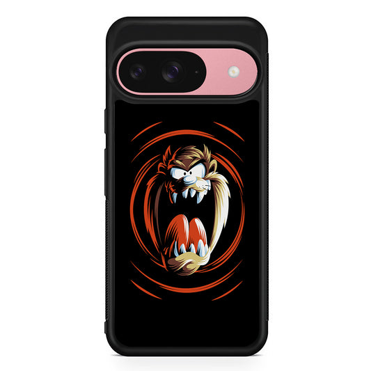 The Tasmanian Devil Face Google Pixel 9 Case | Google Pixel 9 Protective Rubber Case