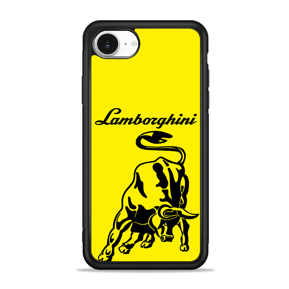 Lamborghini Word Icon iPhone 16e Case - Slim Silicone Case