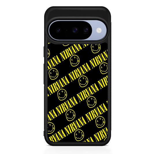 Nirvana Smiley Face Google Pixel 10 Case | Google Pixel 10 Rubber Protective Case