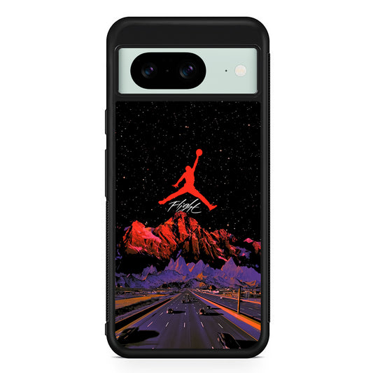 Air Jordan Night Road Landscape Google Pixel 8 Case | Durable Protective Cover for Google Pixel 8