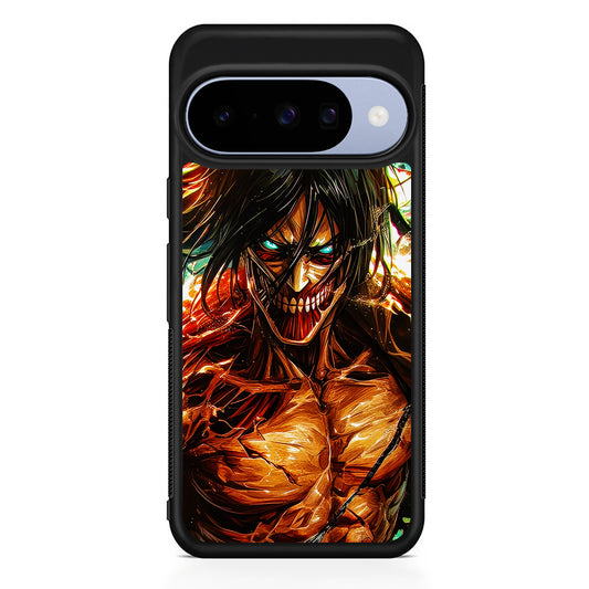 Attack on Titan Eren's Form Google Pixel 10 Case | Google Pixel 10 Rubber Protective Case