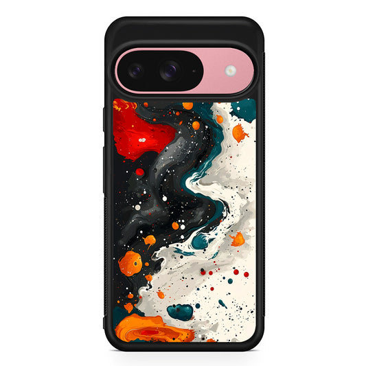 Liquid Abstract Painting Art Google Pixel 9 Case | Google Pixel 9 Protective Rubber Case