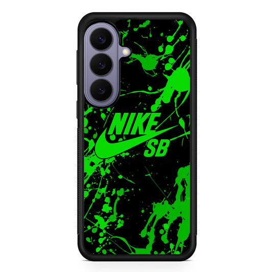Nike Green Paint Splash Samsung Galaxy S26 Case | Lightweight Samsung Galaxy S26 Phone Case