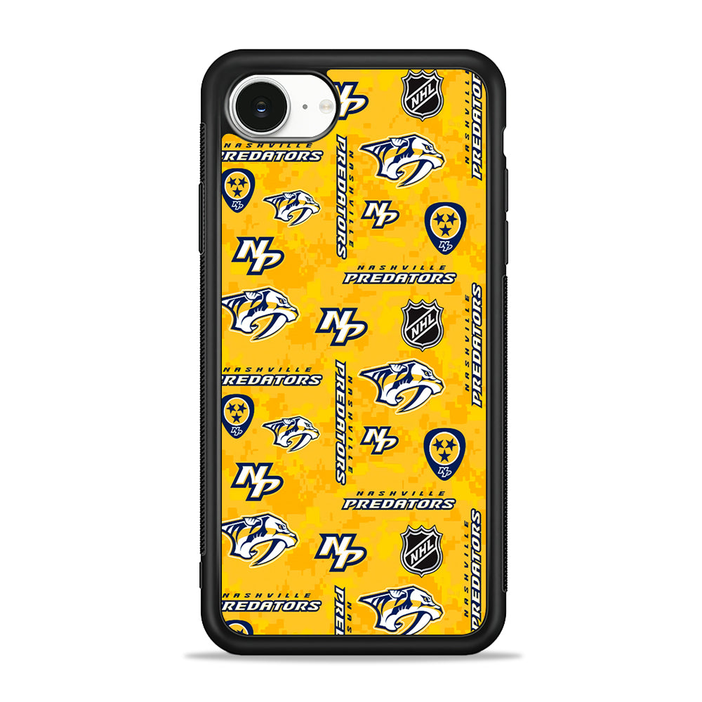 NHL Nashville Predators Pixel iPhone 16e Case | Protective Phone Cover