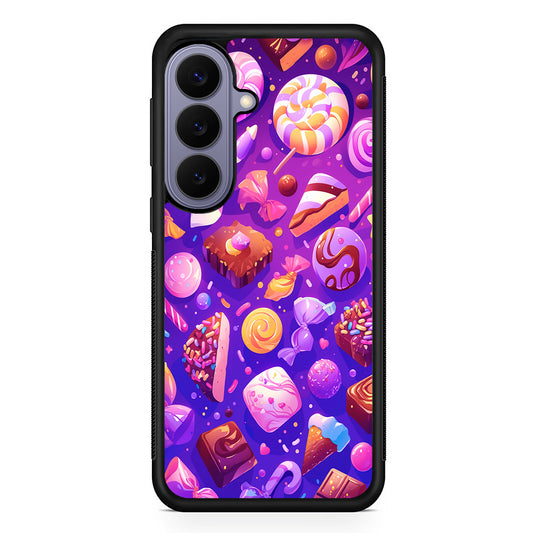 Various Kinds of Sweets and Candies Samsung Galaxy S26 Case | Durable Rubber Case for Samsung Galaxy S26