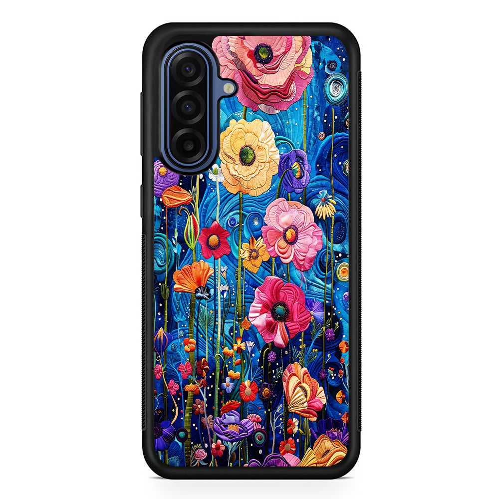 Painting of Flowers with a Blue Sky Samsung Galaxy A17 Case | Slim Protective Phone Cover