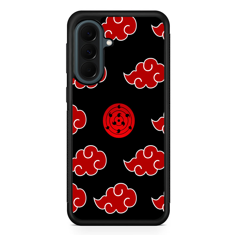 Sharingan and Akatsuki Naruto Samsung Galaxy A37 Case | Samsung Galaxy A37 Rubber Phone Case