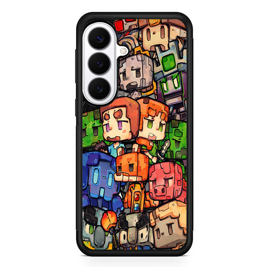 Minicraft Characters Drawing Samsung Galaxy S26 Plus Case | Slim Protective Cover for Samsung Galaxy S26 Plus