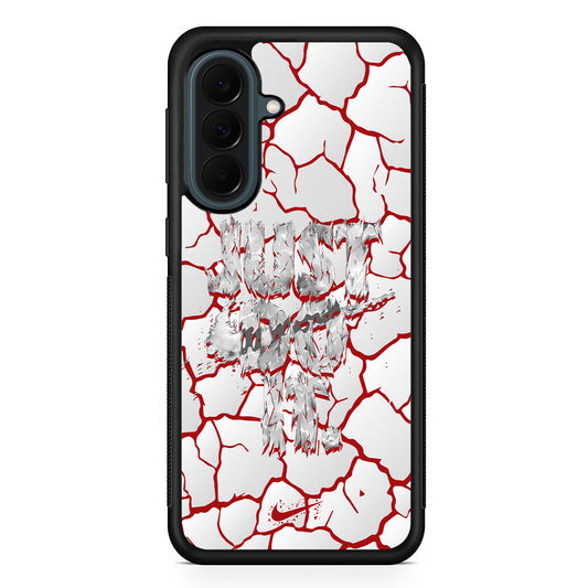 Nike On The Red Crack Samsung Galaxy A37 Case | Samsung Galaxy A37 Rubber Phone Case