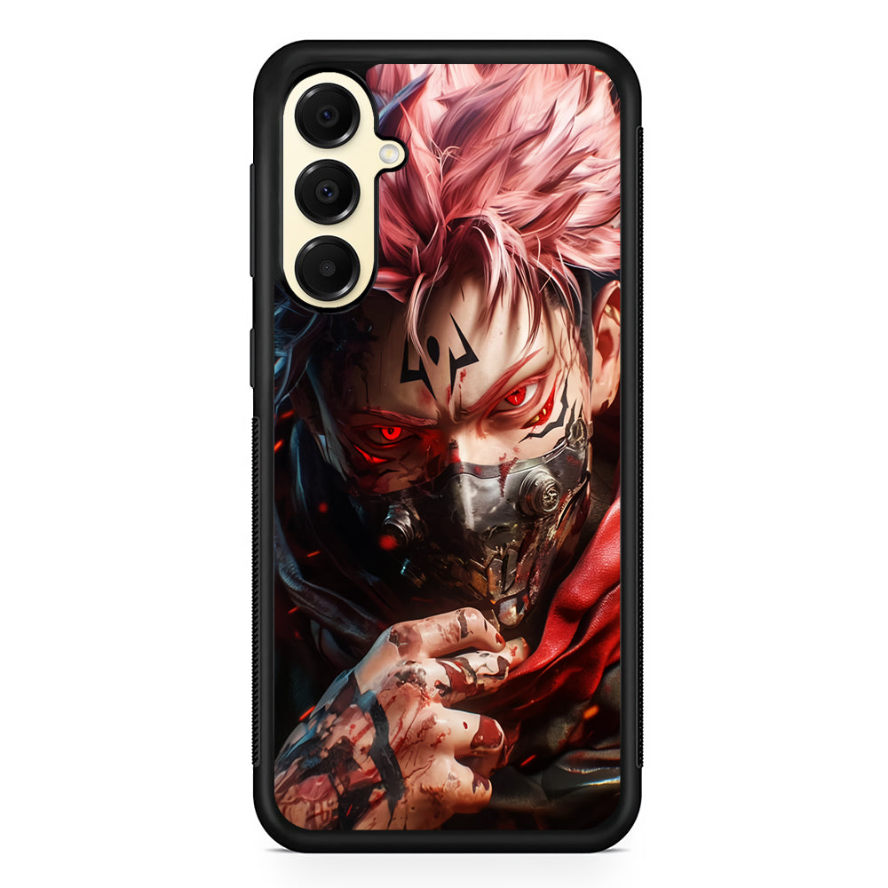 Jujutsu Kaisen Ryomen Sukuna Mask Samsung Galaxy A16 Case | Slim Rubber Samsung Galaxy A16 Case