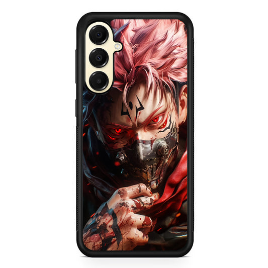 Jujutsu Kaisen Ryomen Sukuna Mask Samsung Galaxy A16 Case | Slim Rubber Samsung Galaxy A16 Case