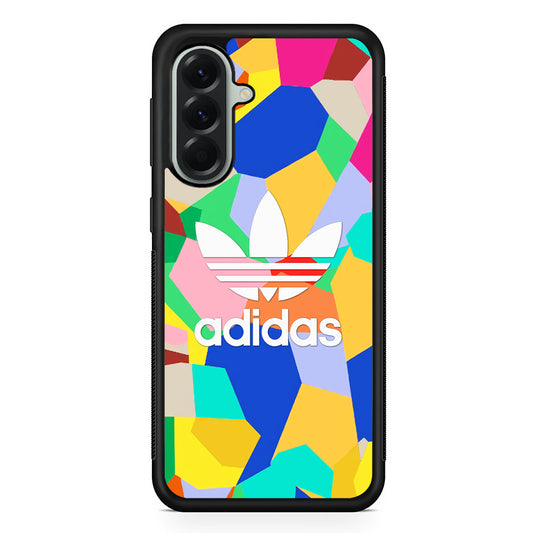 Adidas White on Canvas Samsung Galaxy A56 Case | Samsung Galaxy A56 Rubber Protective Case
