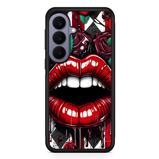 Sexy Big Lips Closeup Samsung Galaxy S26 Case | Durable Rubber Case for Samsung Galaxy S26