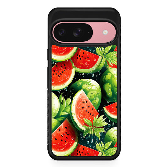 Watermelon Summer Fresh Fruit Google Pixel 9 Case | Google Pixel 9 Protective Rubber Case