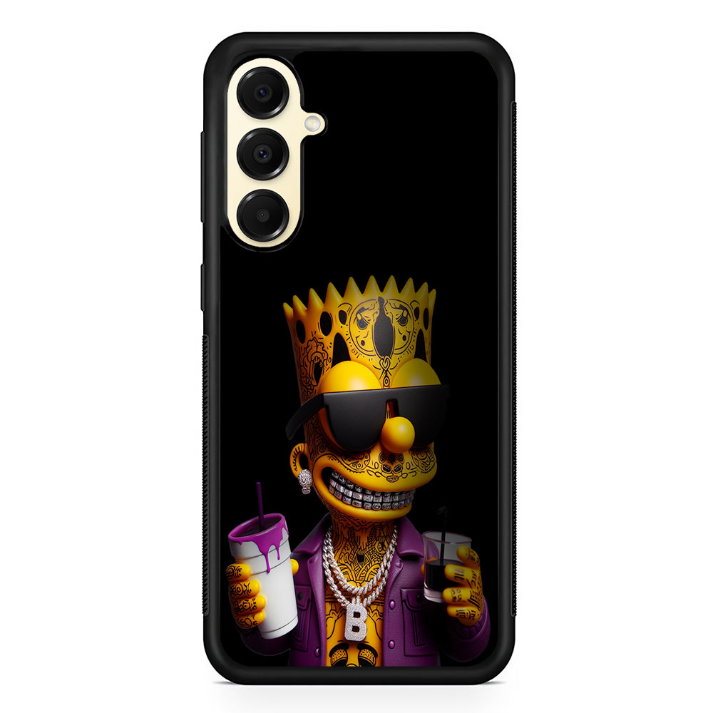 Bart Simpson The Rapper Samsung Galaxy A16 Case | Slim Rubber Samsung Galaxy A16 Case