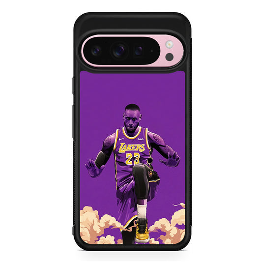 Lebron James Purple Background Google Pixel 9 Pro XL Case | Protective Cover