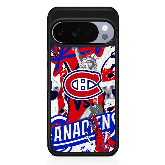 NHL Montreal Canadiens Rangers Google Pixel 10 Pro Case | Slim Google Pixel 10 Pro Rubber Case
