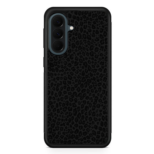 Black Leopard Skin Pattern Samsung Galaxy A37 Case | Samsung Galaxy A37 Rubber Phone Case