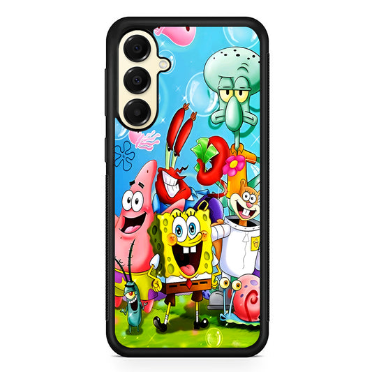 SpongeBob SquarePants Family Samsung Galaxy A16 Case | Slim Rubber Samsung Galaxy A16 Case