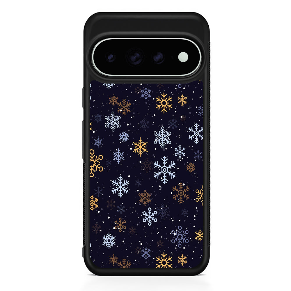 Dark Blue Yellow Winter Google Pixel 11 Pro XL Case - Custom Design Protective Case