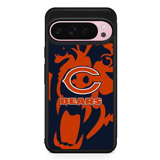NFL Chicago Bears Scream Silhouette Google Pixel 9 Pro XL Case | Protective Cover