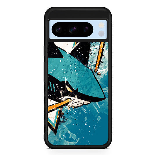 NHL San Jose Sharks Team Google Pixel 8 Pro Case | Slim Rubber Case for Google Pixel 8 Pro