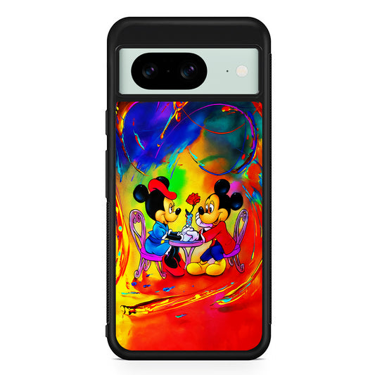 Mickey and Minnie Valentines Day Google Pixel 8 Case | Durable Protective Cover for Google Pixel 8