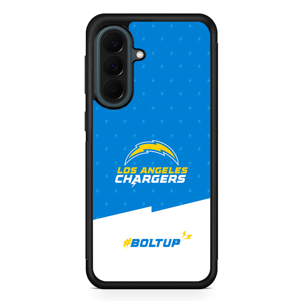 NFL Los Angeles Chargers Pattern Samsung Galaxy A37 Case | Samsung Galaxy A37 Rubber Phone Case