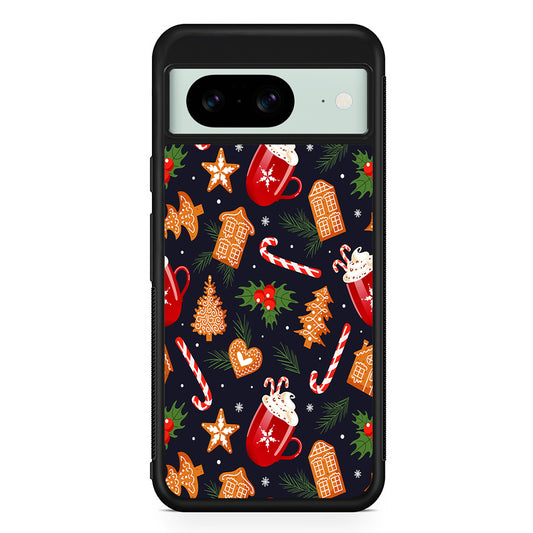 Christmas Ornaments Aesthetic Google Pixel 8 Case | Durable Protective Cover for Google Pixel 8