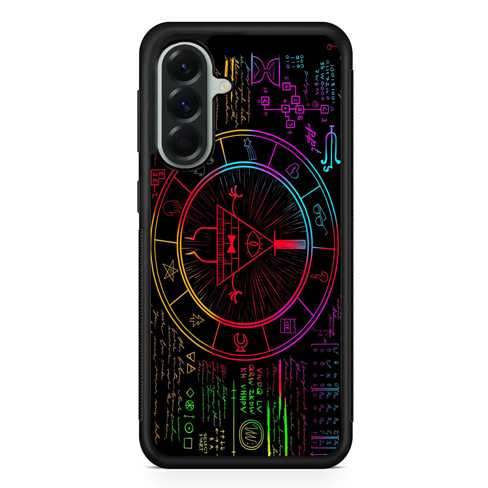 Gravity Falls Bill Cipher Colorful Samsung Galaxy A56 Case | Samsung Galaxy A56 Protective Rubber Case