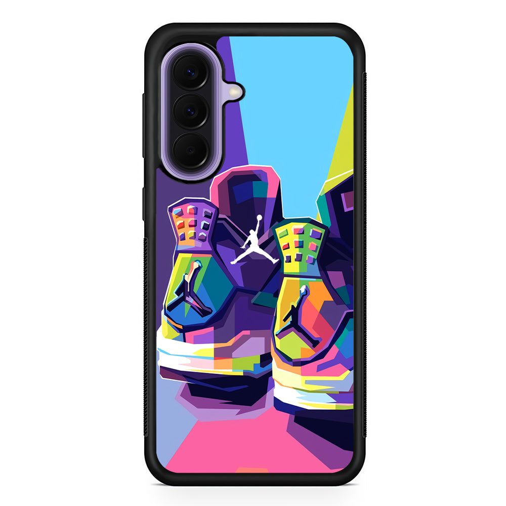 Air Jordan Pop Art Touch Samsung Galaxy A57 Case | Slim Samsung Galaxy A57 Rubber Case