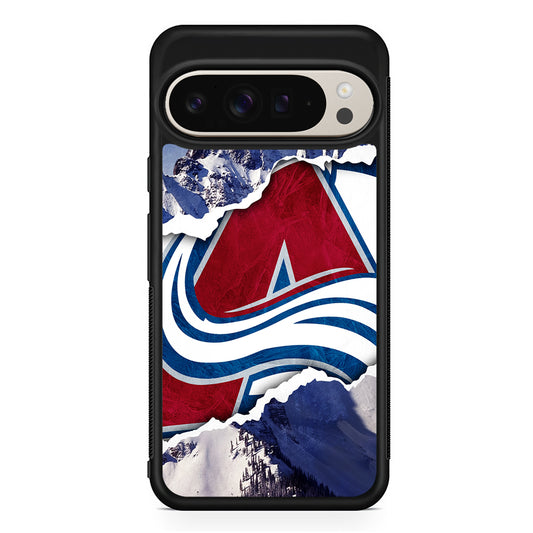 NHL Colorado Avalanche Mountains Google Pixel 9 Pro Case | Slim Protective Cover