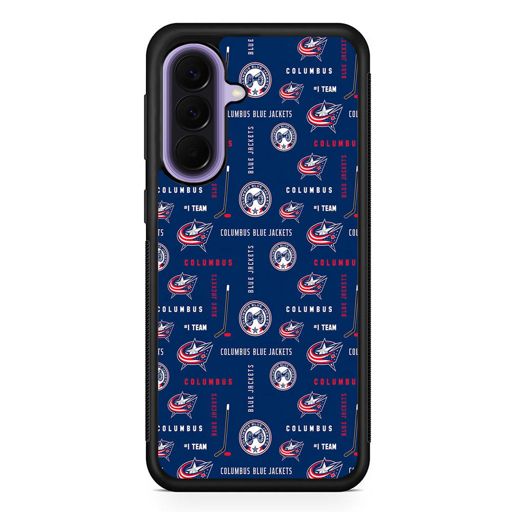 NHL Columbus Blue Jackets Design Samsung Galaxy A57 Case | Slim Samsung Galaxy A57 Rubber Case
