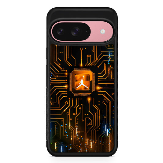 Air Jordan Golden Chip Google Pixel 9 Case | Google Pixel 9 Protective Rubber Case